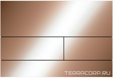 Панель смыва с двумя клавишами, для застен.модуля д/унит.,д/гориз/вертик. установки,(металл цв.глянец,красный,позолоченный),  ZZ Tece TECEsquare 9240841