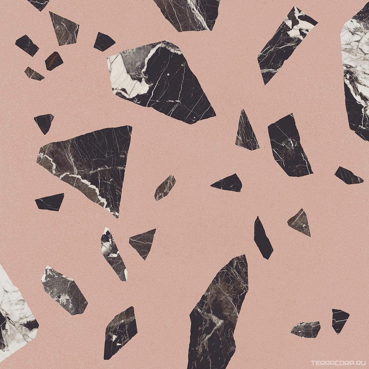 Керамогранит Ergon Medley Pink Rock Nat. Rett.ZZ60x60 Розовый, фото 3