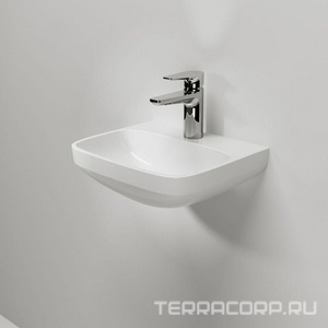 Раковина  38см, крепеж в комплекте, цвет белый XX AMPM Inspire C504811WH