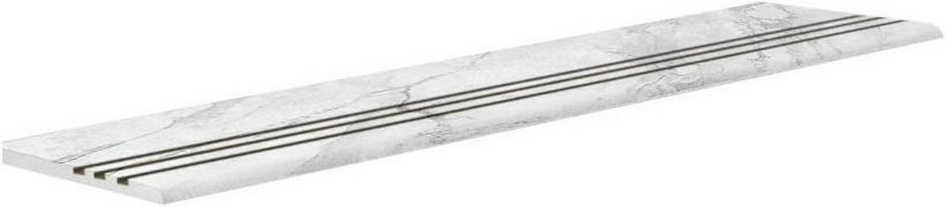 Ступени Kerama Marazzi Монте Тиберио Ступень Техно Проходная  Лаппатированный (n049046)ZZ 16x119,5 Белый 