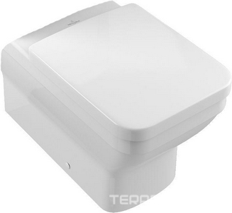 Чаша унитаза "Компакт", 370х700, (без сиденья), прямоугольная модель, (цв. R1 белый ceramicplus),  ZZ Villeroy & Boch Architectura 568710R1