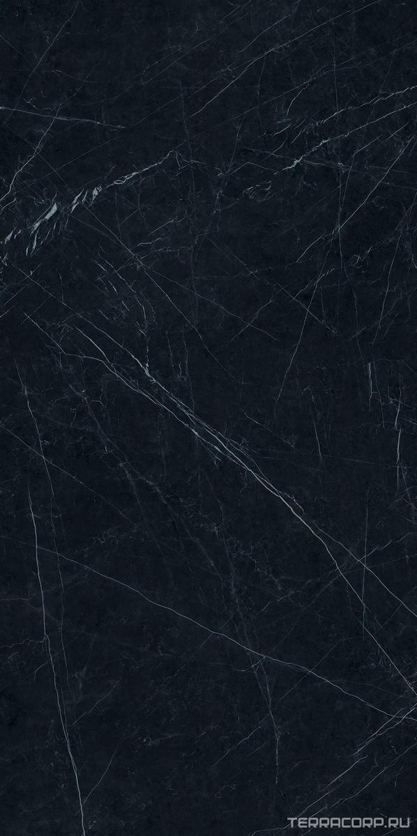 Керамогранит Ariostea Ultra Marmi Nero Marquinia Lev Silk 6 мм ZZ75x150 Черный, фото 6