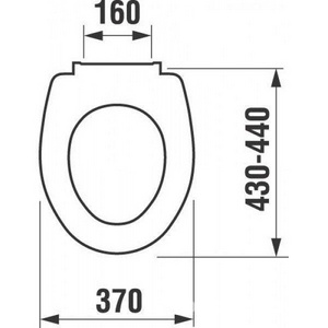 Крышка - сиденье к унитазу , петли пластиковые, цвет белый ZZ Jika Olymp 916403000009
