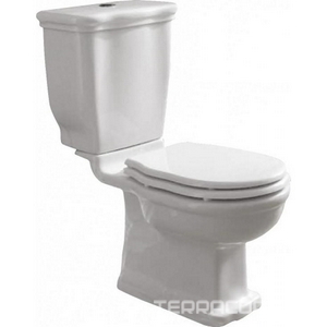 Чаша напольного унитаза, выпуск вертикальный (в пол), (крепеж к полу в компл.),  ZZ BelBagno Boheme BB115CPS