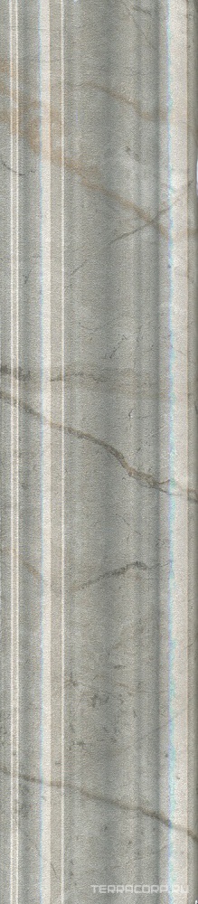 Бордюр Багет серый светлый глянцевый 5.5x25 Kerama Marazzi Кантата Серый, фото 7