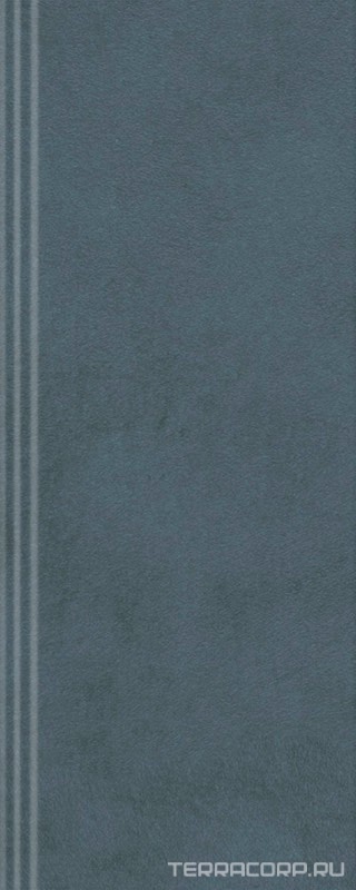 Плинтус синий тёмный матовый обрезной 12x30 Kerama Marazzi Чементо Синий, фото 7