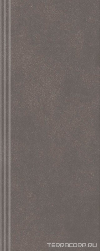Плинтус коричневый тёмный матовый обрезной 12x30 Kerama Marazzi Чементо Коричневый, фото 7
