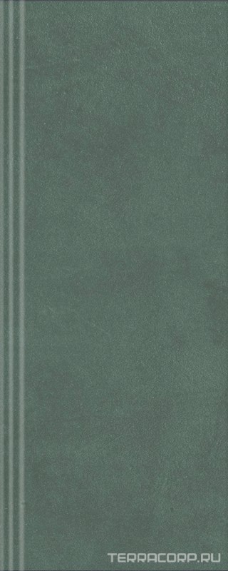 Плинтус зелёный матовый обрезной 12x30 Kerama Marazzi Чементо Зеленый, фото 7