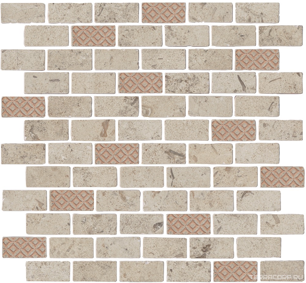 Декор Антика 3 мозаичный бежевый матовый 30x32 Kerama Marazzi Про Лаймстоун Бежевый, фото 7