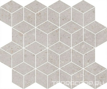 Декор  мозаичный серый светлый матовый 37.5x45 Kerama Marazzi Риккарди Серый 