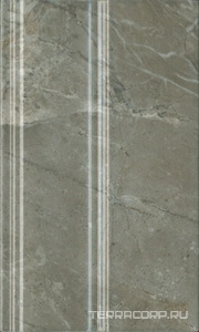 Плинтус  серый глянцевый 15x25 Kerama Marazzi Кантата Серый 