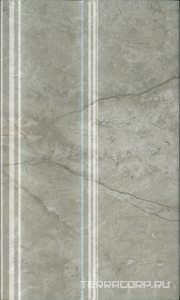 Плинтус  серый светлый глянцевый 15x25 Kerama Marazzi Кантата Серый 