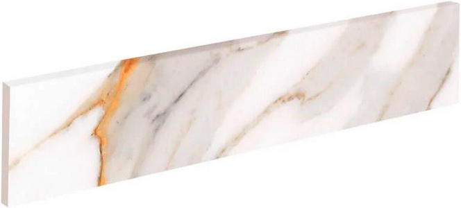 Crema Marfil Rodapie 8x60 Exagres Marbles Бежевый 
