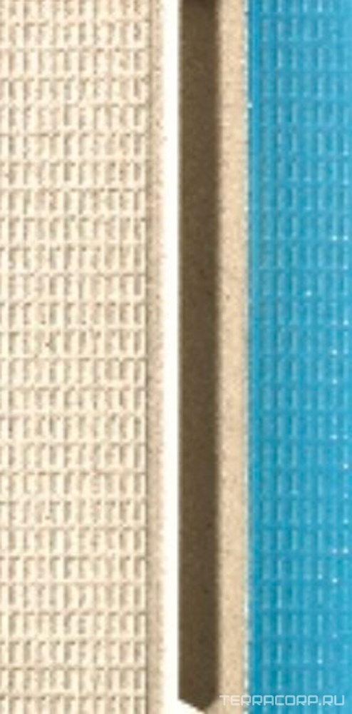 Керамогранит Porcelain Mosaic Swimming Pools Рукохват YC3A-1 бежевый-голубой 24.4х11.9 Комбинированный, фото 3