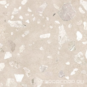 Керамогранит Gracia ceramica Terrazzo sugar  beige PG 01 60х60 Бежевый 