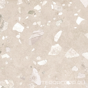 Керамогранит Gracia ceramica Terrazzo sugar  beige PG 01 60х60 Бежевый 