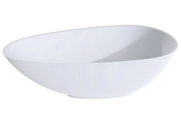 Ванна 1600х770хh570мм, отдельностоящая, литой  камень S-Sense, поверхность матовая, нажимной слив. цв.бронза, Paola XX