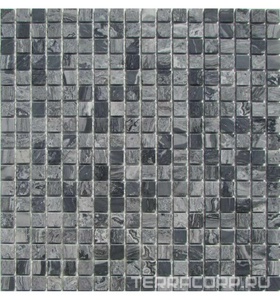 Мозаика Спектр-М Натуральный камень Мозаика из камня на сетке М20-045-15Р 30.5x30.5 Комбинированный 