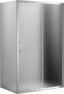 Душевой уголок 1300(1280-1320)х900(880-900)хh1950мм, прямоугольный, правый/левый, (стекло текстурное Punto 6мм, фурн.цв.хром),  ZZ Cezares Molveno MOLVENO-AH-11-130/90-P-Cr