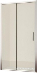 Дверь для душа в нишу 1400х1950мм, сдвижная, с неподвиж.сегментом, вход справа/слева 600мм, (стекло прозр. Easy Clean 6мм, профиль цв.хром), Ystad ZZ