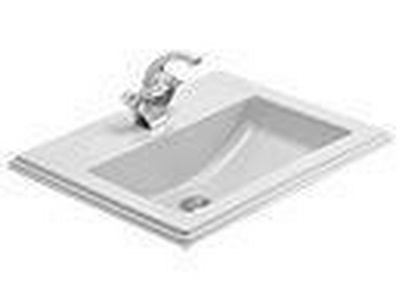 Раковина встраиваемая 630х525 мм, 1 отв. д/смес., (R2 Star white ceramicplus),  ZZ Villeroy & Boch Hommage 710263R2