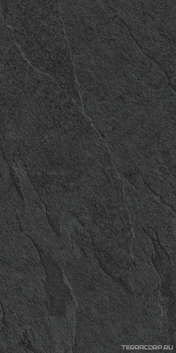 Керамогранит Lea Ceramiche Waterfall Dark Flow Nat RT 60x120 Черный, фото 5