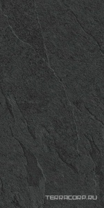 Керамогранит Lea Ceramiche Waterfall Dark Flow Nat RT 60x120 Черный 
