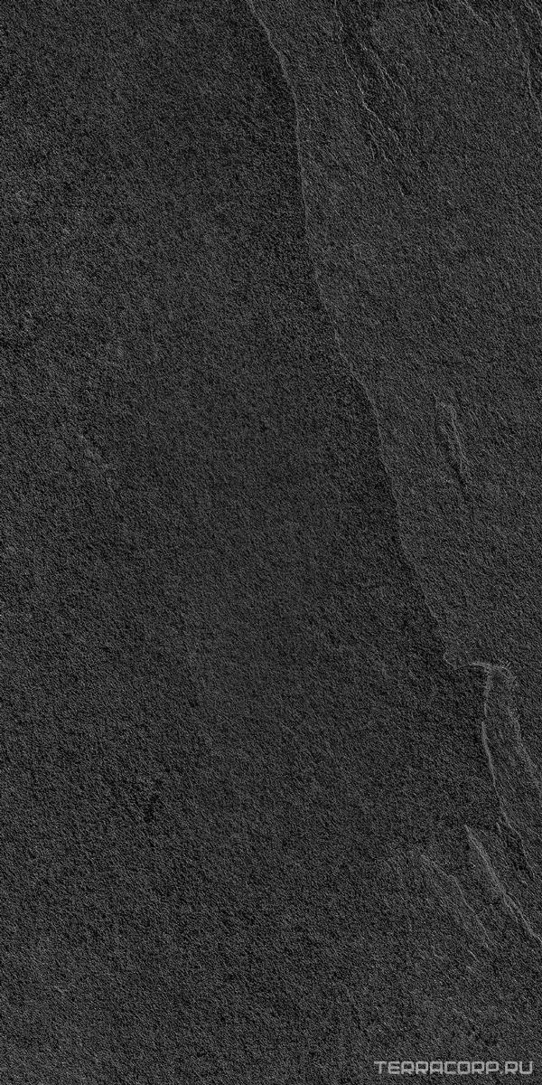 Керамогранит Lea Ceramiche Waterfall Dark Flow Nat RT 60x120 Черный, фото 7