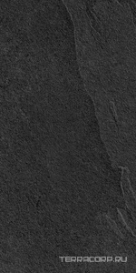 Керамогранит Lea Ceramiche Waterfall Dark Flow Nat RT 60x120 Черный 