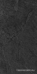 Керамогранит Lea Ceramiche Waterfall Dark Flow Nat RT 60x120 Черный 