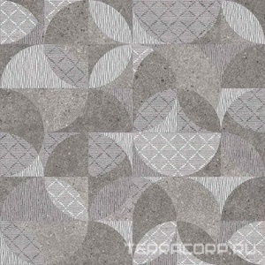 Керамогранит Kerama Marazzi Фондамента  серый декорированный обрезной 60х60 Серый 