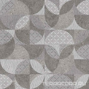 Керамогранит Kerama Marazzi Фондамента  серый декорированный обрезной 60х60 Серый 