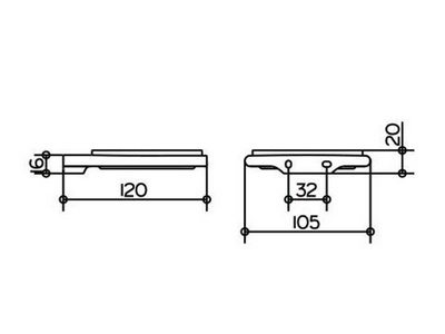 Мыльница настенная (хрусталь матовый, держатель цв.хром),  Keuco Edition 400 11555 019000