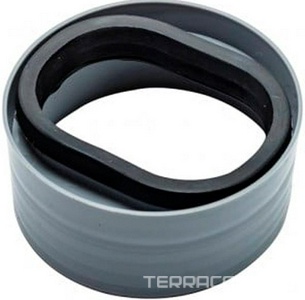 Дренажный канал 360мм, стеновой, готовый компл, сифон d50 выход вбок 48л/мин, ножки, решётка (цв.мат.хром),  ZZ Pestan Confluo Wall 13100060