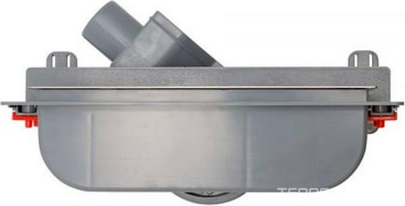 Дренажный канал 360мм, стеновой, готовый компл, сифон d50 выход вбок 48л/мин, ножки, решётка (цв.мат.хром),  ZZ Pestan Confluo Wall 13100060