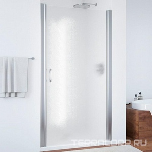 Дверь в нишу , 80x190 см, универсальное, профиль глянцевый хром, стекло шиншилла  ZZ Vegas Glass EP EP 0080 08 02