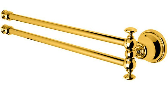 Полотенцедержатель двойной поворотный 45см (цв.,золото)  ZZ TW Collection Harmony TWHA013oro