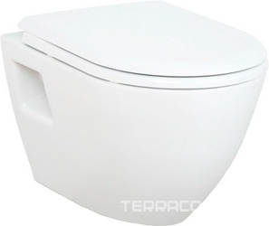 Унитаз подвесной Creavit Terra TР325.00100  БЕЗ крышки-сидения, белый KL