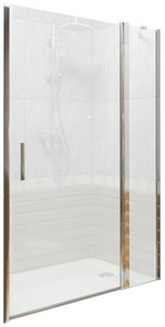 Душевое ограждение "Пандора" WTW-140-C-CH 1400 мм (для Г-образного или как дверь в нишу) проф.хром, прозрачн.стекло, БЕЗ поддона, БЕЗ боковой части ZZ Good Door PANDORA ПД00074