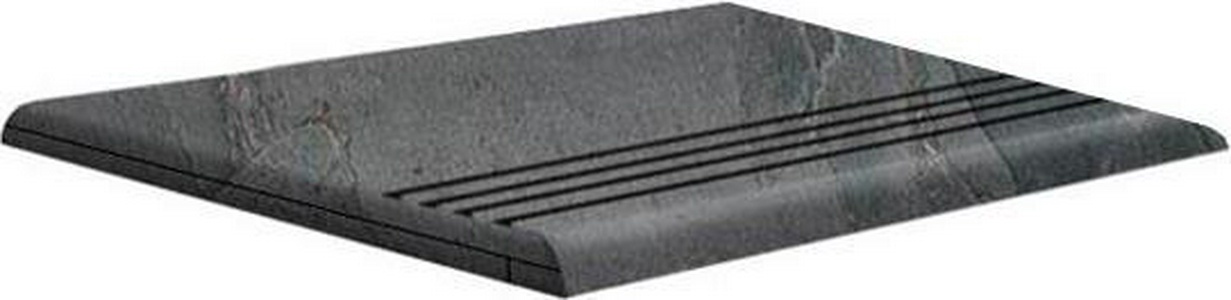 Ступени Kerama Marazzi Таурано Ступень ТЕХНО Угловая  серый темный (n055805) ZZ29.6х29.6 Серый 