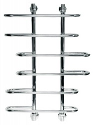 Полотенцесушитель "Л" Лагуна 600*800 мм, подключение 1"*3/4, установочный набор в комплекте, цвет RAL 9003, белый XX