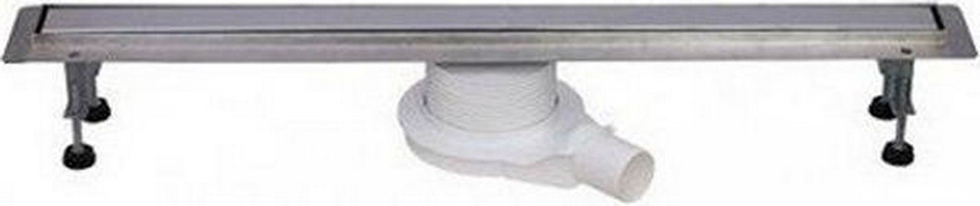 Дренажный канал стальной в сборе,(сифон с гидрозатвором 0,6 л/с, решетка-перевертыш под плитку 800мм,нерж.сталь, монтаж.глуб.65-105мм),WINKIEL/FINO ZZ Winkel Fino WDO-800-04-6601