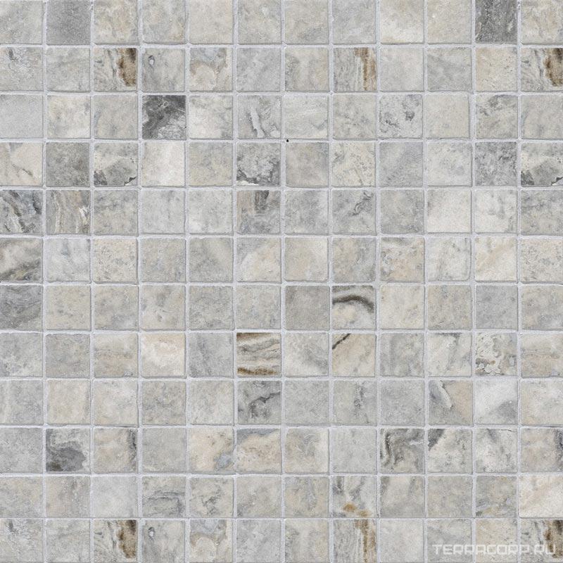 Мозаика Tureks Silverado Mosaic Honed&Filled 2,3 mm 30.5x30.5 Серый, фото 4