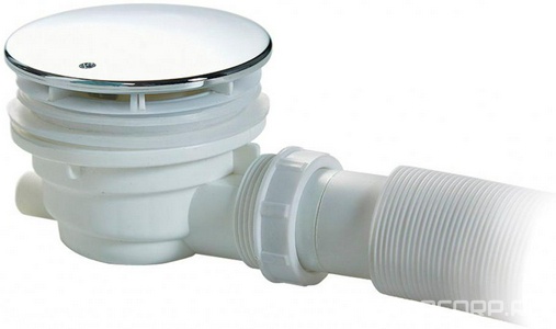 Крышка для сифона, ТОЛЬКО ДЛЯ АКРИЛОВЫХ И SMS ПОДДОНОВ, сливн. отв.d90мм, (цв. хром), Cezares ZZ Cezares Универсал TRAY-COVER-CR