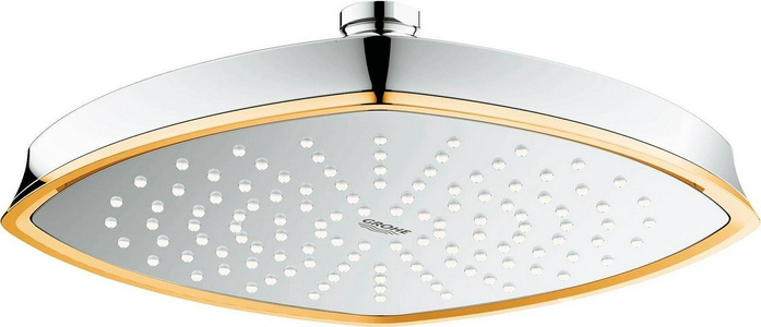 Верхний душ Rainshower n 210 мм, цв. хром/золото, без кронштейна ZZ Grohe Grandera 27974IG0