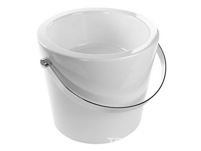 Раковина накладная на столешницу, круглая, 40,5х40,5хh35см, с п-держат., без отв.д/смесителя,   ZZ Scarabeo Bucket 8803