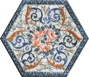 Керамогранит Kerama Marazzi Парк Гуэля Декор  лаппатированный ХХ29x33.4 Комбинированный 