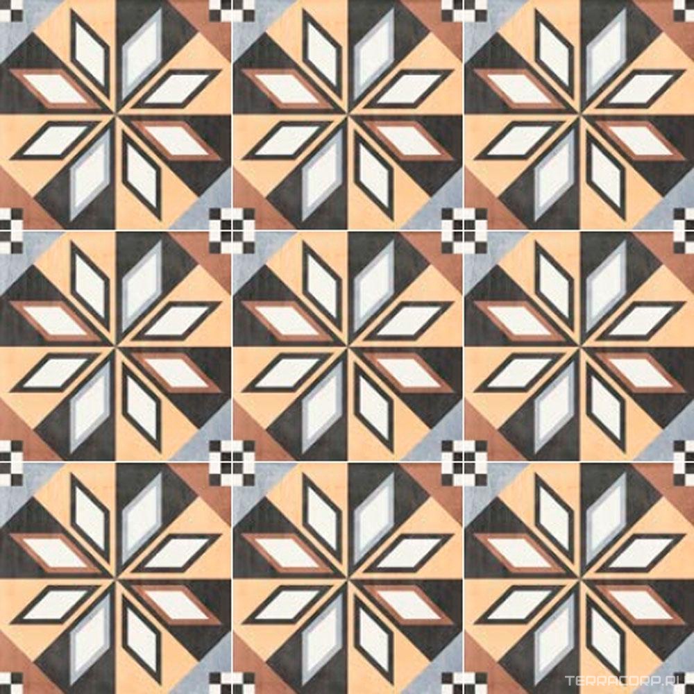 Керамогранит Sant Agostino Patchwork Colors 01 20x20 Комбинированный, фото 4