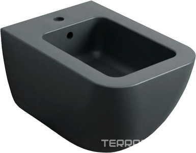 Биде подвесное 37,5х55хh37,5см, крепёж в компл, (цв.Basalto),  ZZ Ceramica Cielo Shui Comfort SHCOBS (BA) Le Terre di Cielo