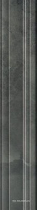 Керамическая плитка Kerama Marazzi Джардини Бордюр Багет  серый темный 40x7,3 Серый 